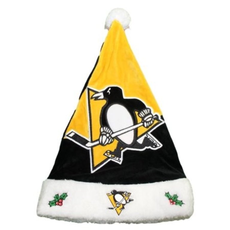 NHL-PT PENGUINS COLORBLOCK SANTA HAT 