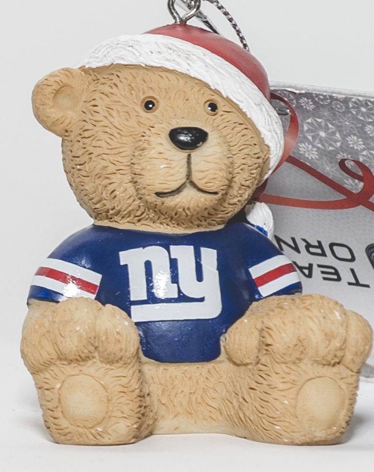 FOCO NFL NY GIANTS RESIN TEDDY BEAR ORNAMENT