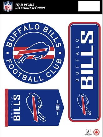 WinCraft Buffalo Bills NFL x Guy Fieri’s Flavortown 5.5'' 7.75'' Three-Pack Fan Decal Set