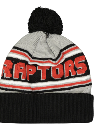 NBA Toronto Raptors Graduation Pom Knit Beanie Black by Mitchell and N –   / Grand General Store