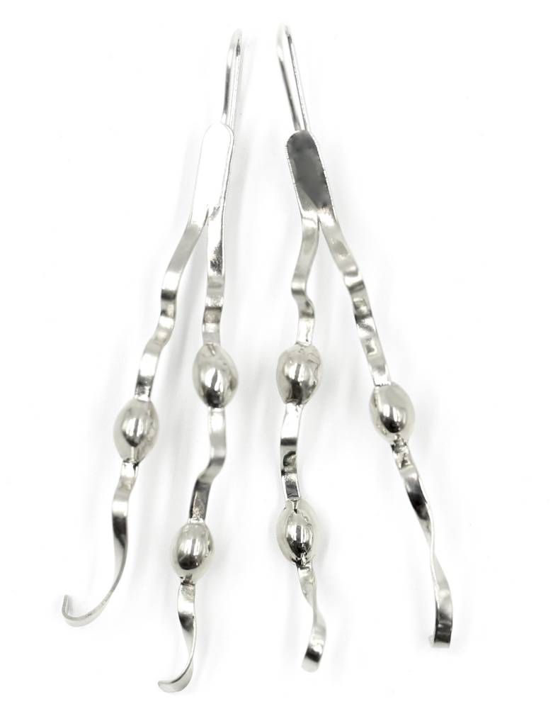 New England Seaweed Earrings Alpaca Wire New England Seaweed Earrings Alpaca Wire
