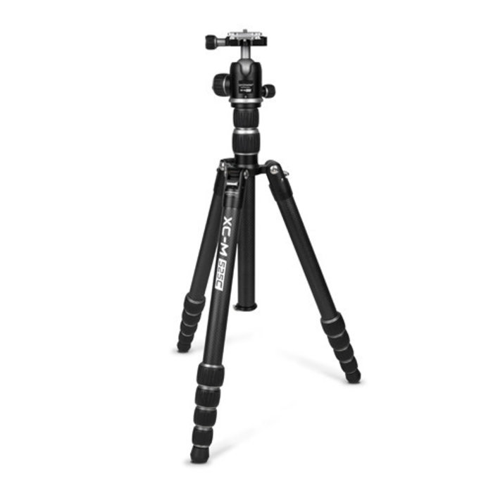 XC-M 525CK Pro Carbon Fiber tripod w/head - Silver