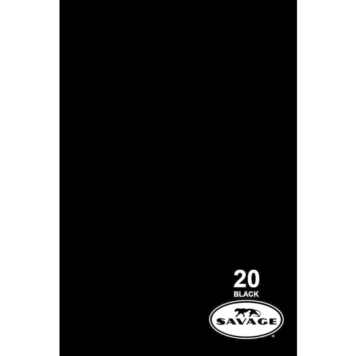 Savage 107" Seamless Paper Black