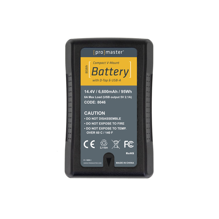 Promaster Compact V-Mount Battery Kit 95Wh with D-Tap & USB-A