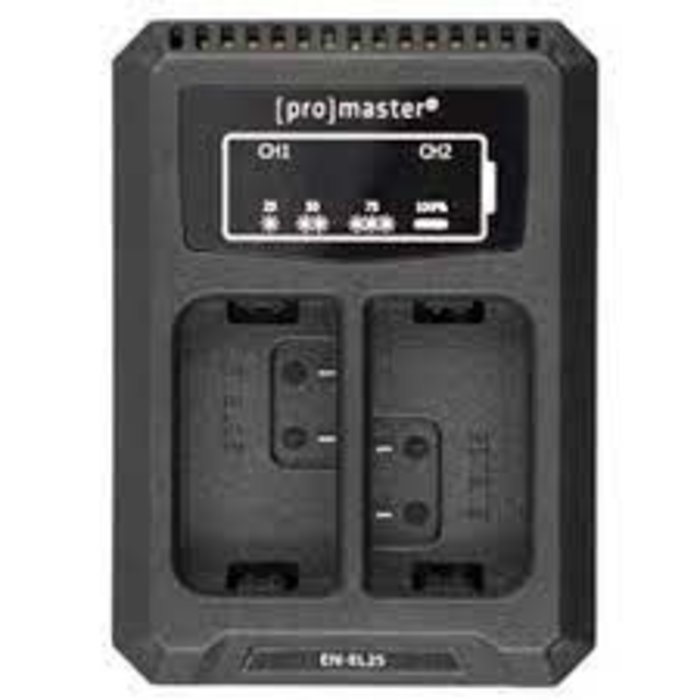 Promaster DUALLY CHARGER - USB FOR NIKON EN-EL25