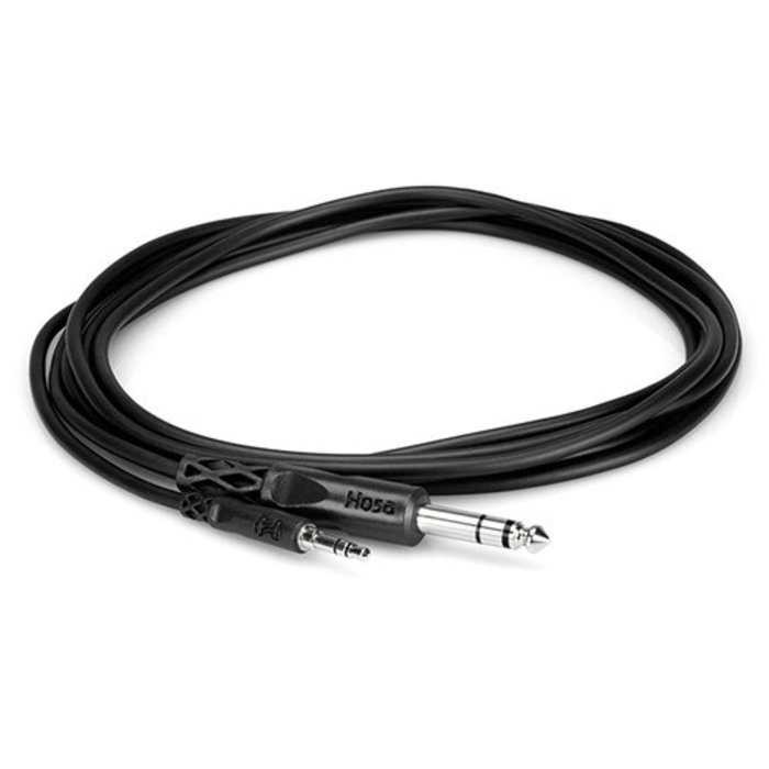 Hosa CMS-110 Stereo Interconnect Cable - 3.5mm TRS Male to 1/4-inch TRS Male - 10 foot