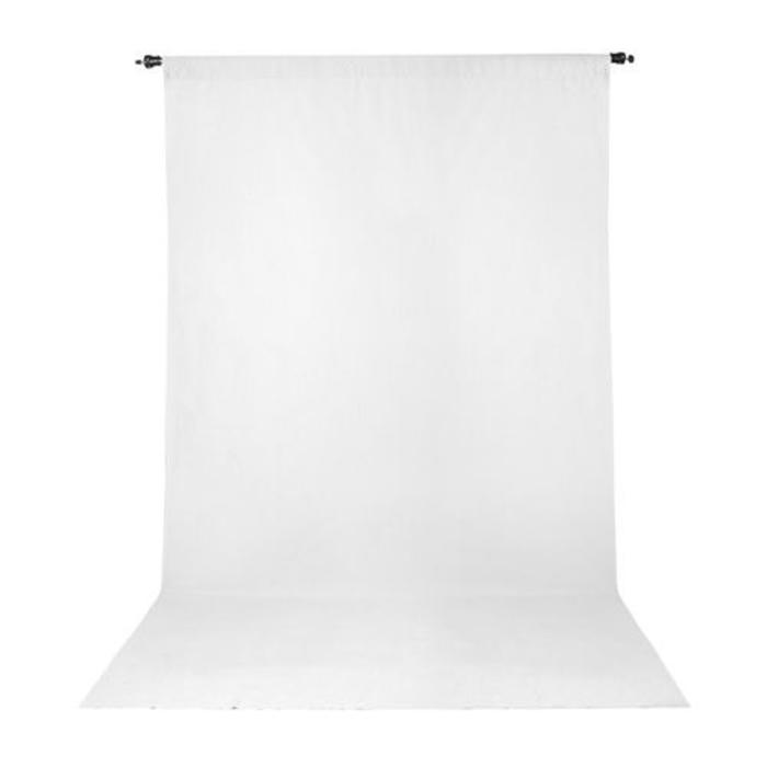 ProMaster 10x12 Solid Muslin Backdrop - White (Open box)