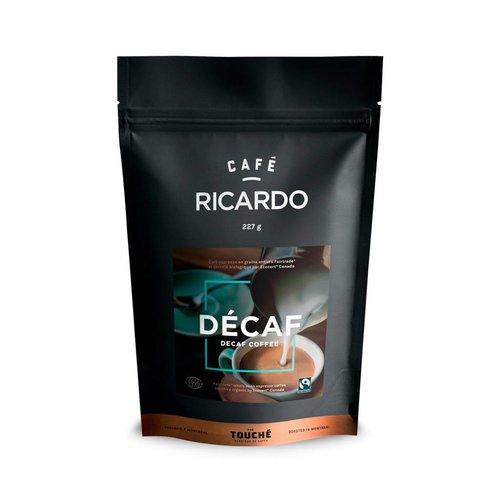 Bag of RICARDO Decaffeinated Ground Coffee, 227 g