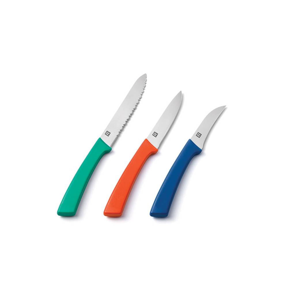 Set Of Coloured Paring Knives Boutique Ricardo Set Of 3 Coloured Paring Knives Photo 0