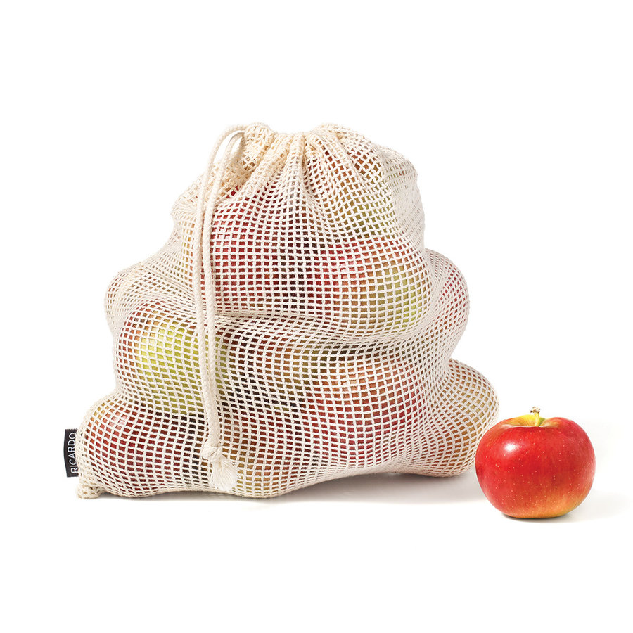 Set of 4 Reusable Cotton Fruit and Vegetable Bags - Photo 1