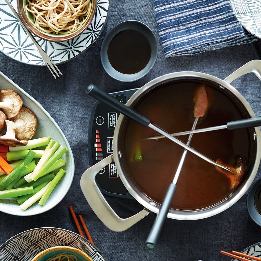 Service à fondue au fromage