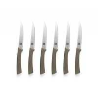 Set of 6 Stainless Steel Steak Knives