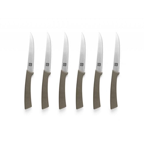 Couteaux a steak acier inoxydable - ens de 6 pieces