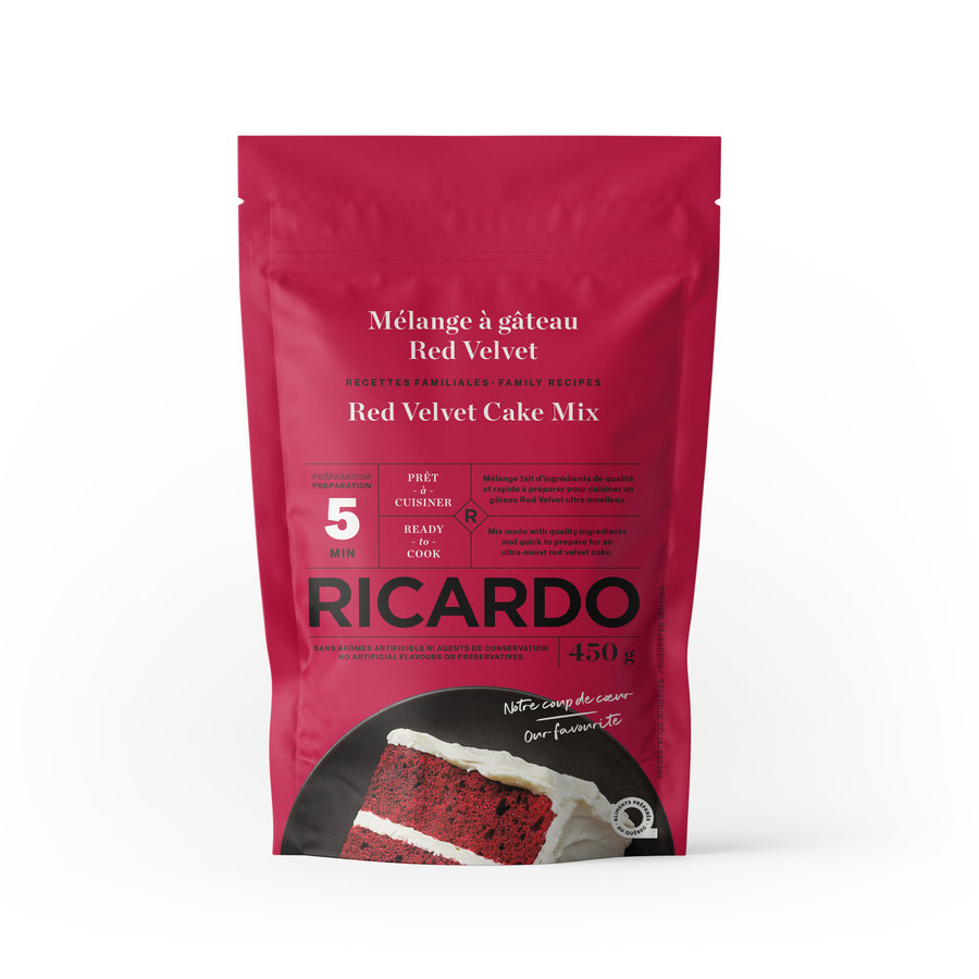 Mélange à gâteau red velvet 450g RICARDO - Photo 0