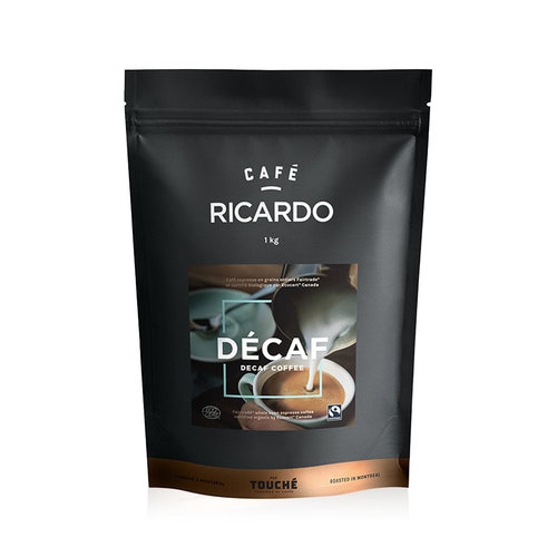 Bag of RICARDO Decaffeinated Ground Coffee, 1 kg