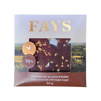 Fays dark chocolate and maple sugar bar