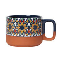Terracotta Kaleidoscope Mug, set of 2
