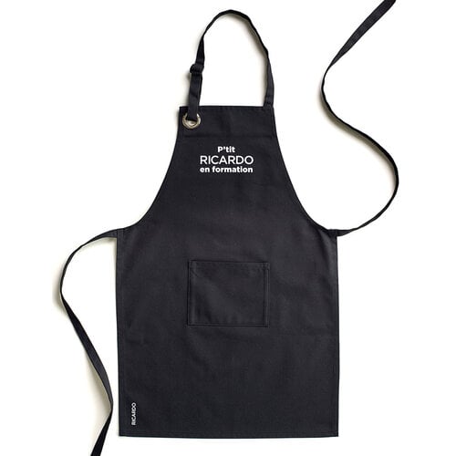 Tablier RICARDO noir enfant
