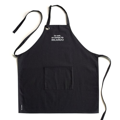 Tablier RICARDO noir adulte