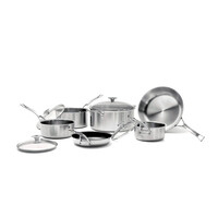 RICARDO 10-Piece 3-Ply Stainless Steel Cookware Set
