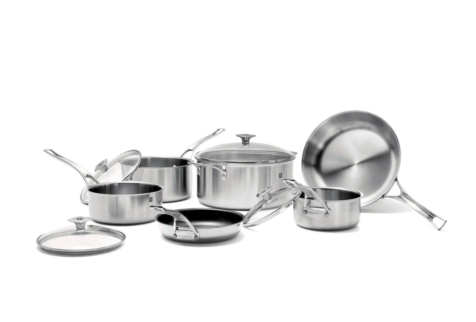 RICARDO 10-Piece Stainless Steel Cookware Set