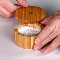 RICARDO Bamboo Salt Cellar