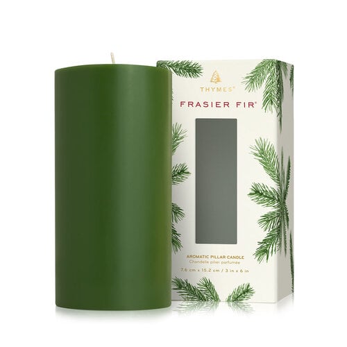 Chandelle pillier 3 po X 6 po Frasier Fir Noël *FF