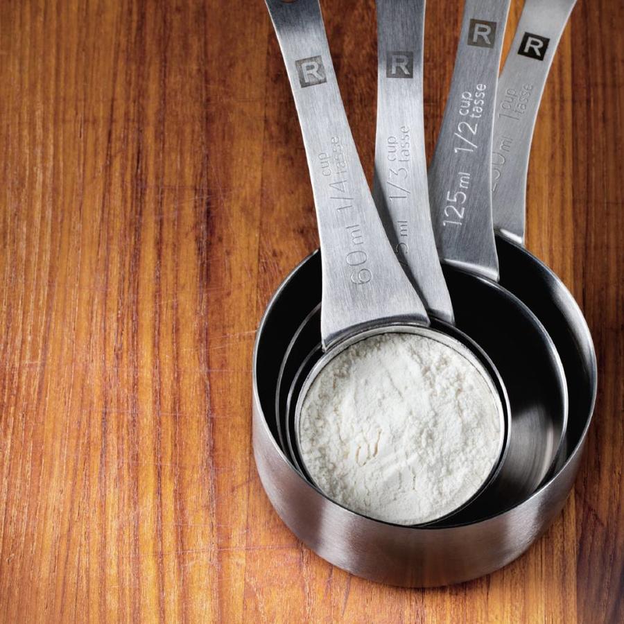 RICARDO Set of 4 Stainless Steel Measuring Cups - Photo 1