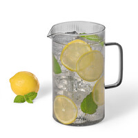 Pichet en verre fumé noir 1 litre RICARDO