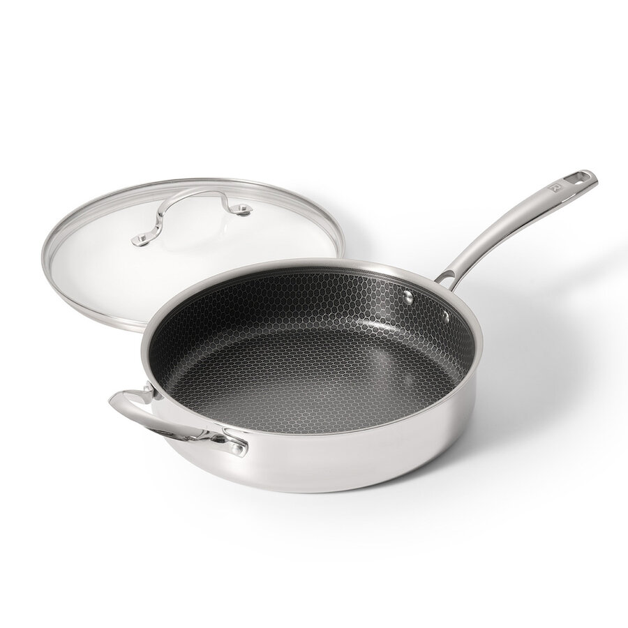 Poêle profonde hybride 28 cm avec couvercle A025 - Photo 1