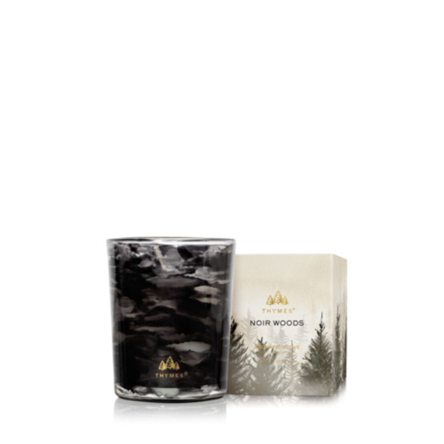 Bougie votive 6.5 oz Noir Woods THYMES - Photo 0