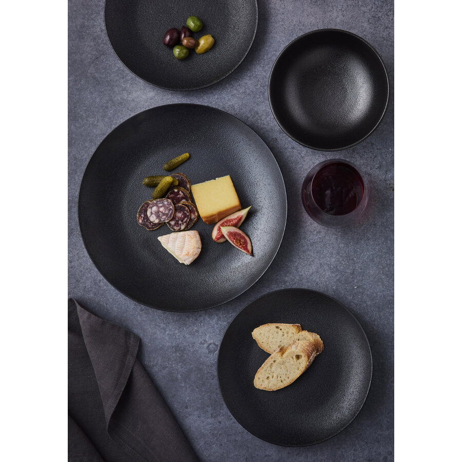 Caviar Large Round Dinner Plate 27.5 cm - Photo 1