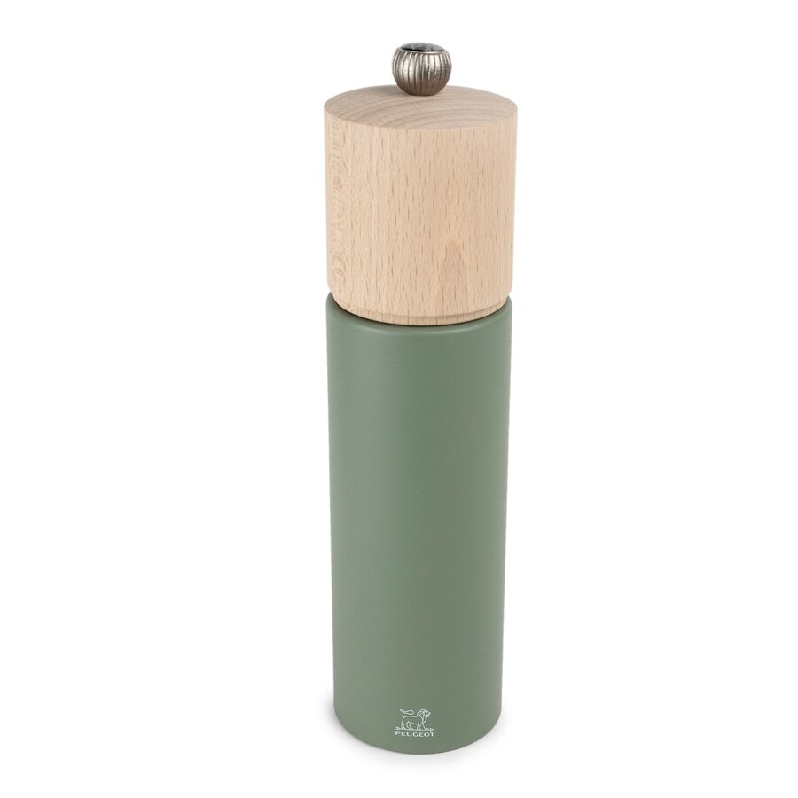 Peugeot Manual Beech Wood Pepper Mill in Fern Green, 8" - Photo 0
