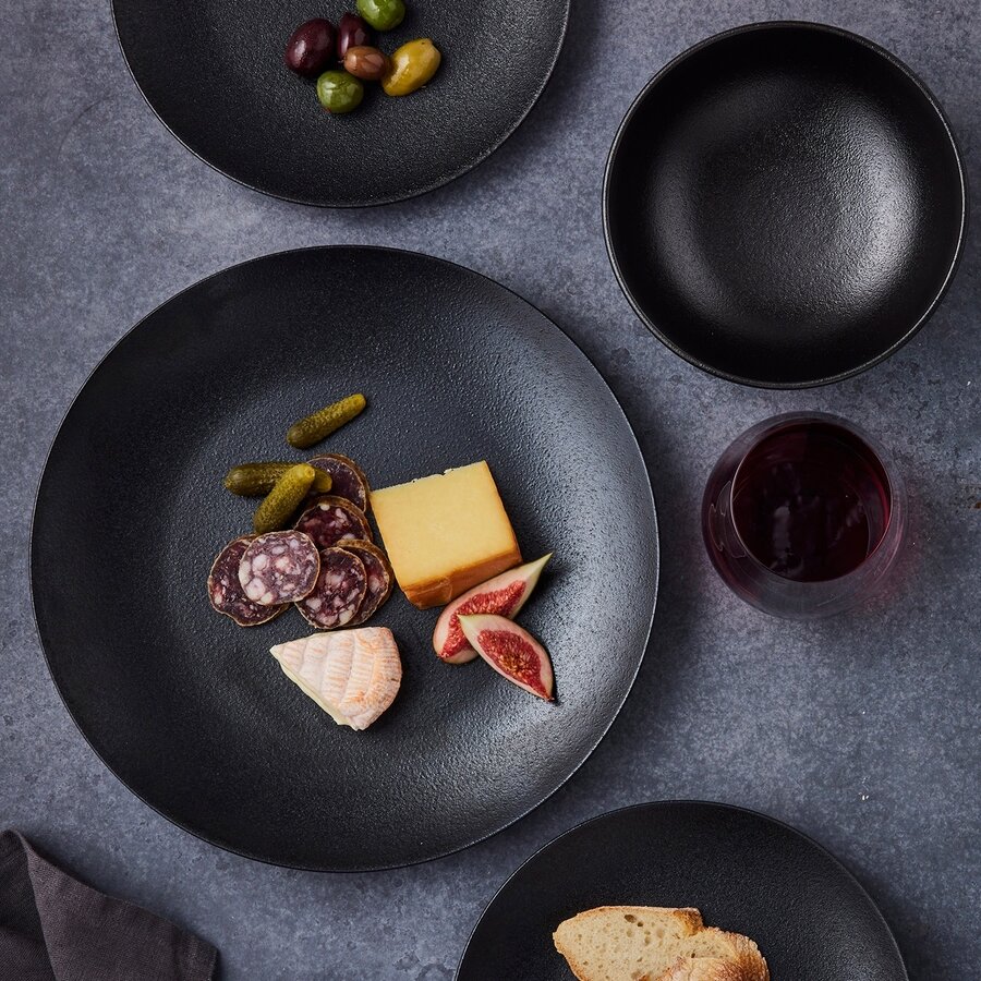 Assiette dessert 20cm CAVIAR - Photo 1