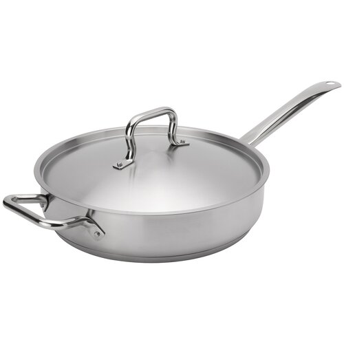 Stainless Steel Sauté Pan with Cover, 5Qt