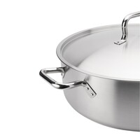 Sauteuse en acier inoxydable avec couvercle, 4,75 L