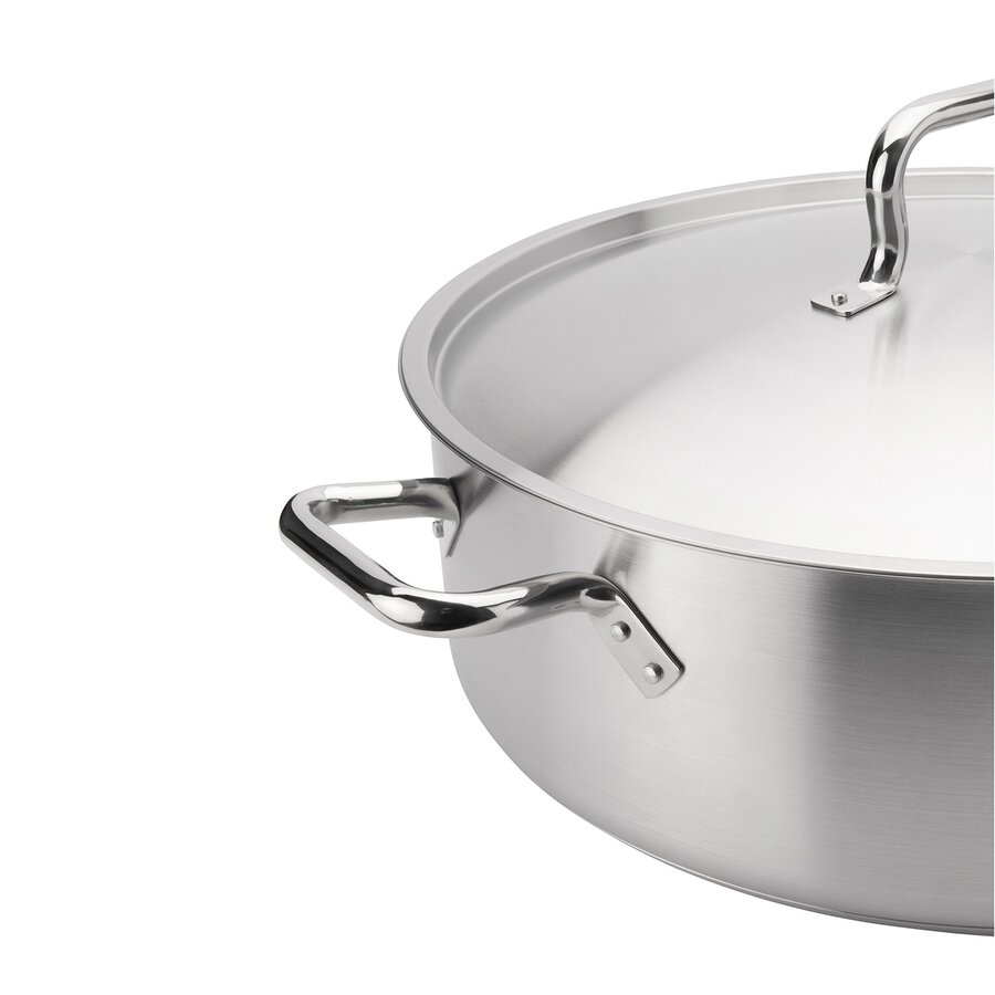 Stainless Steel Sauté Pan with Cover, 5Qt - Photo 1