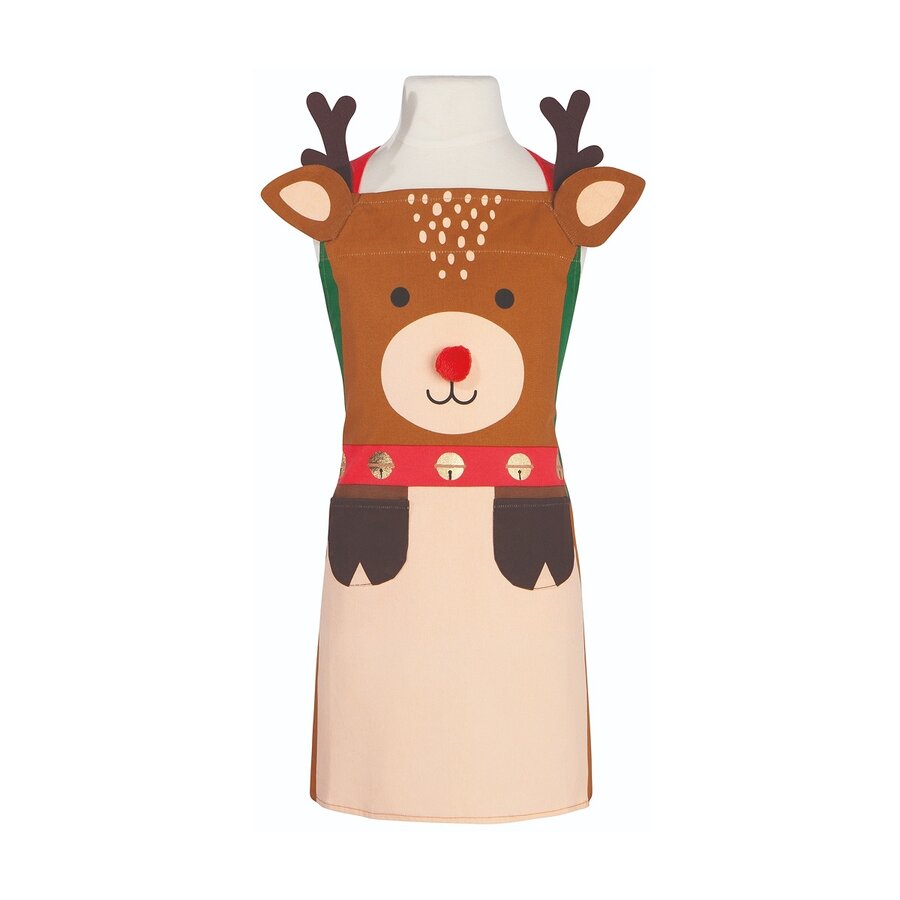 Tablier et chapeau de Noël Rudolph pour enfant - Photo 1