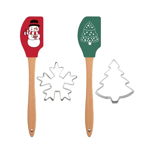 Spatula and Cookie Cutter Set, assorted patterns