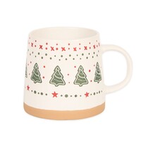 Tasse de Noël à motif de sapins