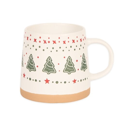 Tasse de Noël à motif de sapins