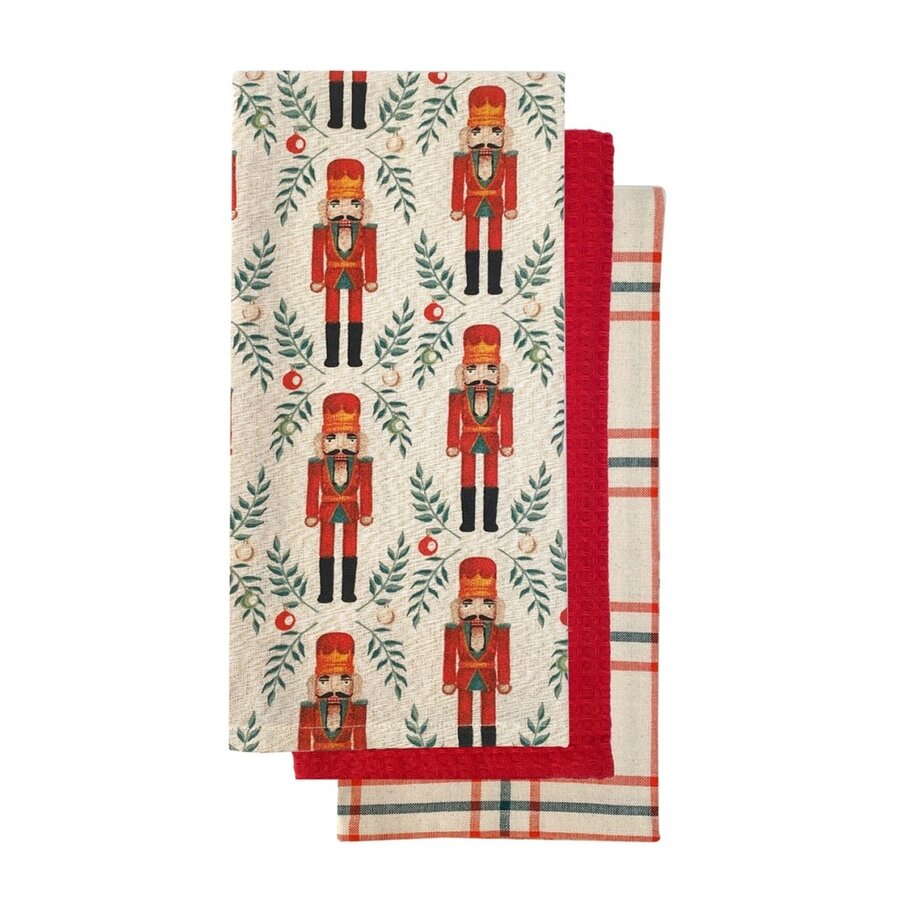 Traditional Nutcracker Tea Towel Set of 3 - Photo 0