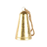 Grande cloche décorative dorée