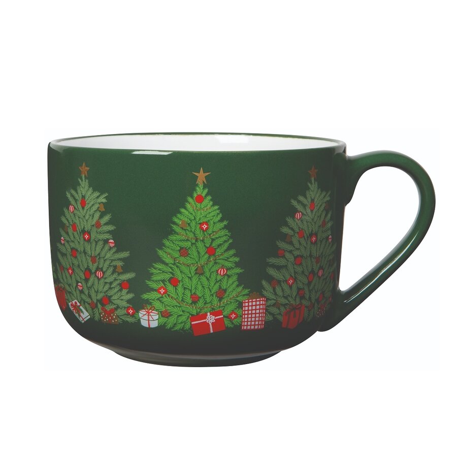 Tasse à latté Sapin festif de Noël - Photo 0
