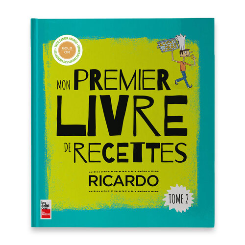 Livre Mon Premier livre de recettes TOME 2 Ricardo