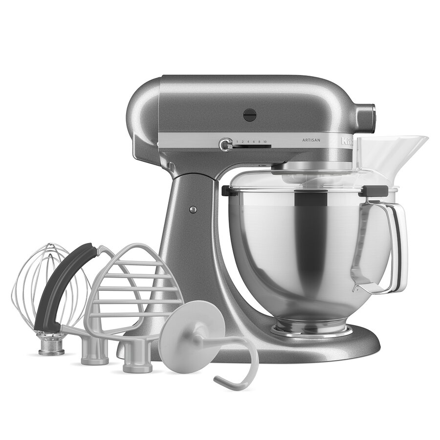 Batteur sur socle tête inclinable Artisan MEDALLION SILVER KitchenAid *SO - Photo 1