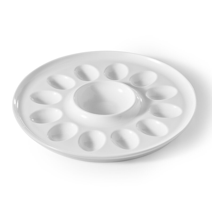 Assiette à oeuf mimosa en porcelaine P026 - Photo 0