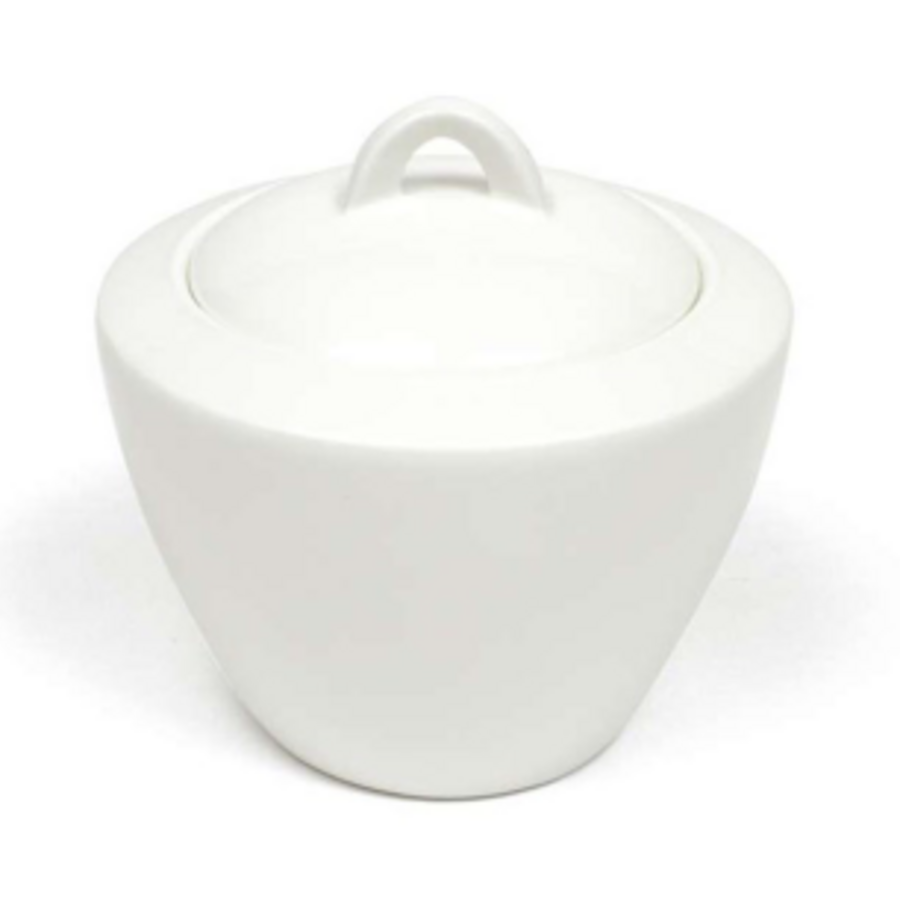 White porcelain sugar bowl - Photo 0
