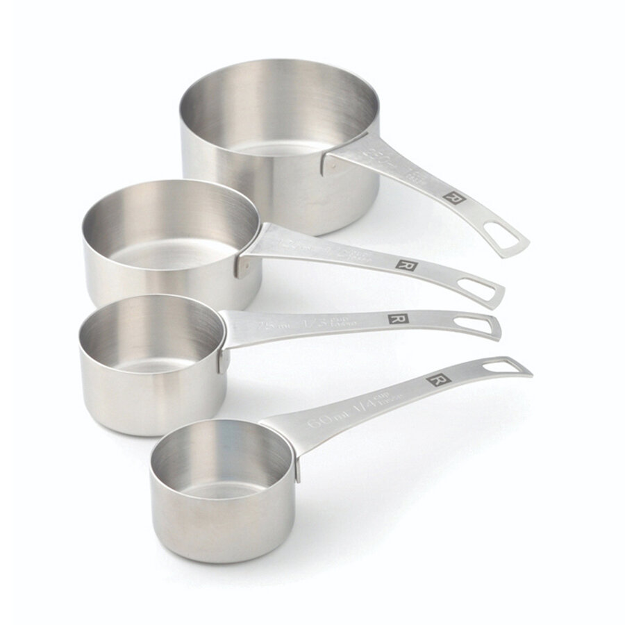 RICARDO Set of 4 Stainless Steel Measuring Cups - Photo 0