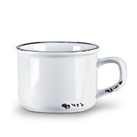 Enamel cappuccino cup